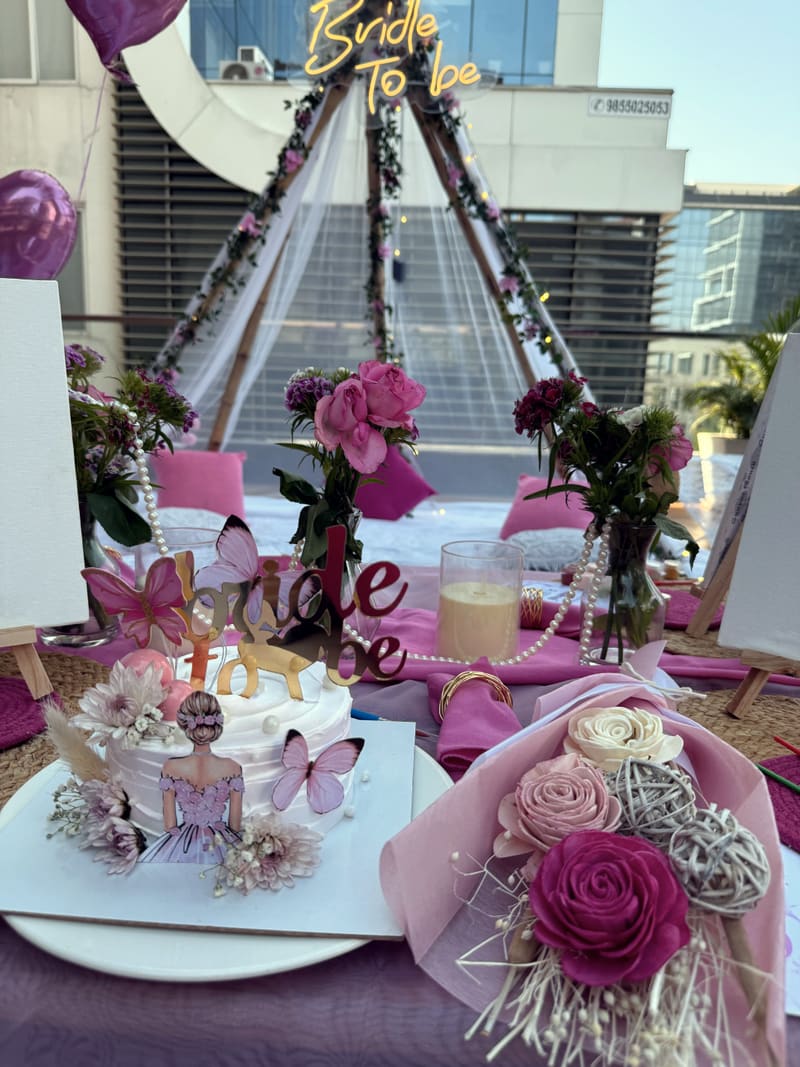 Bridal shower setup by Cupid Vow, Chandigarh