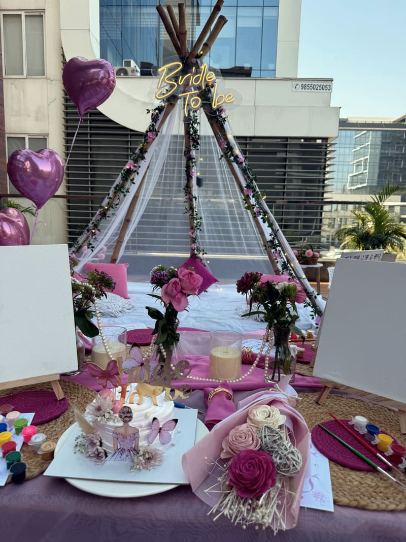 Bridal shower setup by Cupid Vow, Chandigarh