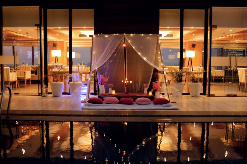 Luxury date night setup by Cupid Vow, Chandigarh