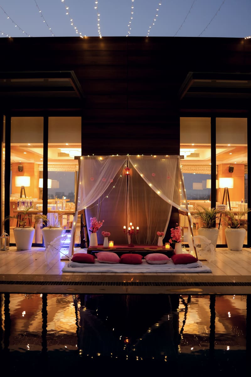 Luxury date night setup by Cupid Vow, Chandigarh